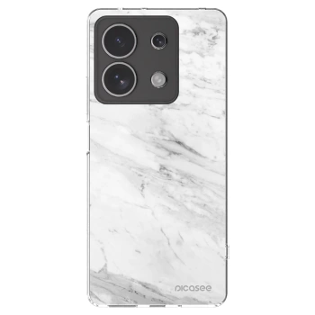 Picasee διαφανής θήκη σιλικόνης Xiaomi Redmi Note 13 4G - White marble