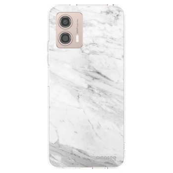 Picasee διαφανής θήκη σιλικόνης Motorola Moto G53 5G - White marble