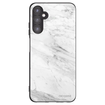 Picasee Μαύρη θήκη σιλικόνης για Samsung Galaxy A05s A057G - White marble
