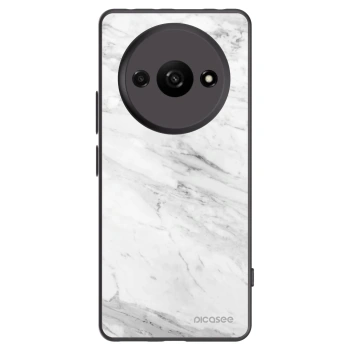 Picasee Μαύρη θήκη σιλικόνης για Xiaomi Redmi A3 - White marble