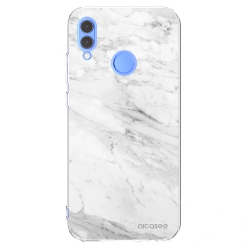 Picasee διαφανής θήκη σιλικόνης Honor 10 Lite - White marble