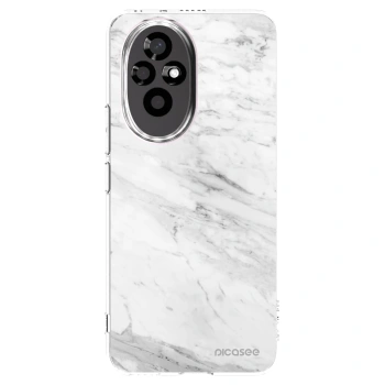 Picasee διαφανής θήκη σιλικόνης Honor 200 Pro 5G - White marble