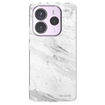 Picasee διαφανής θήκη σιλικόνης Xiaomi Redmi Note 14 5G - White marble