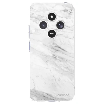 Picasee διαφανής θήκη σιλικόνης Xiaomi Redmi 14C - White marble