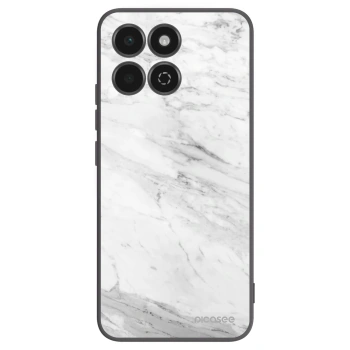 Picasee Μαύρη θήκη σιλικόνης για Honor 200 Smart 5G - White marble