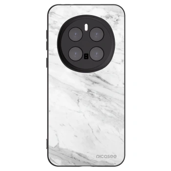 Picasee Μαύρη θήκη σιλικόνης για Honor Magic7 Pro 5G - White marble