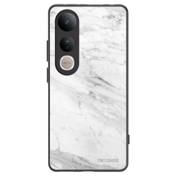 Picasee Μαύρη θήκη σιλικόνης για Vivo V50 Lite 5G - White marble