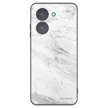 Picasee Μαύρη θήκη σιλικόνης για Xiaomi Redmi A5 - White marble