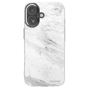 Picasee διαφανής θήκη σιλικόνης Apple iPhone 17 - White marble