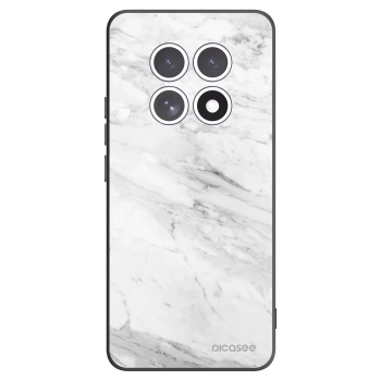 Picasee Μαύρη θήκη σιλικόνης για Xiaomi Redmi Note 15 - White marble