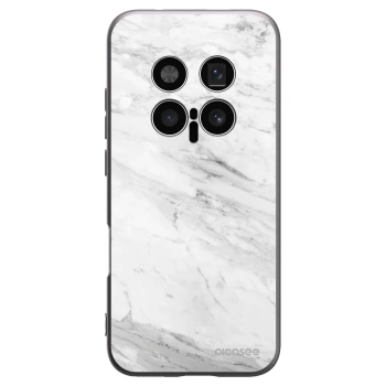 Picasee Μαύρη θήκη σιλικόνης για Honor Magic8 Pro 5G - White marble