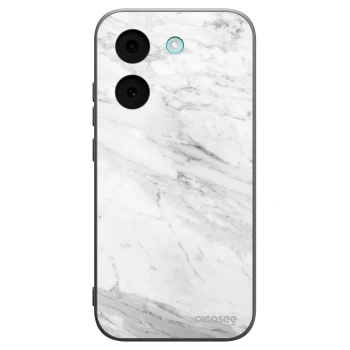 Picasee Μαύρη θήκη σιλικόνης για Xiaomi Poco X8 Pro - White marble