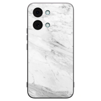 Picasee Μαύρη θήκη σιλικόνης για Xiaomi Poco X8 Pro Max - White marble