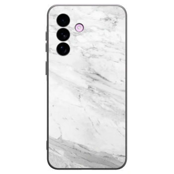 Picasee Μαύρη θήκη σιλικόνης για Samsung Galaxy A57 5G - White marble