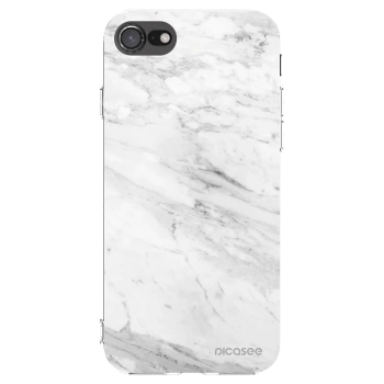 Picasee διαφανής θήκη σιλικόνης Apple iPhone 8 - White marble