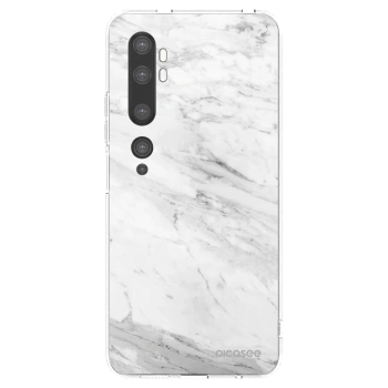 Picasee διαφανής θήκη σιλικόνης Xiaomi Mi Note 10 (Pro) - White marble