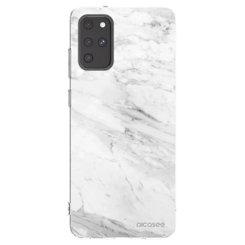 Picasee διαφανής θήκη σιλικόνης Samsung Galaxy S20+ G985F - White marble