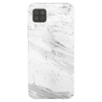 Picasee διαφανής θήκη σιλικόνης Huawei P40 Lite - White marble