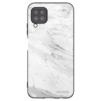 Picasee Μαύρη θήκη σιλικόνης για Huawei P40 Lite - White marble