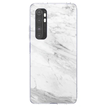 Picasee διαφανής θήκη σιλικόνης Xiaomi Mi Note 10 Lite - White marble