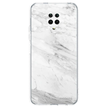 Picasee διαφανής θήκη σιλικόνης Xiaomi Redmi Note 9S - White marble