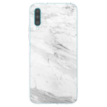 Picasee διαφανής θήκη σιλικόνης Samsung Galaxy A30s A307F - White marble
