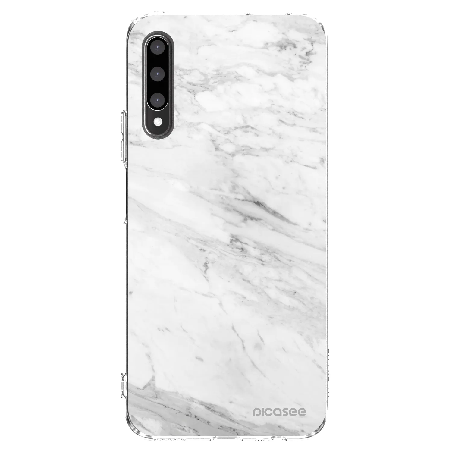 Picasee διαφανής θήκη σιλικόνης Honor 9X Pro - White marble
