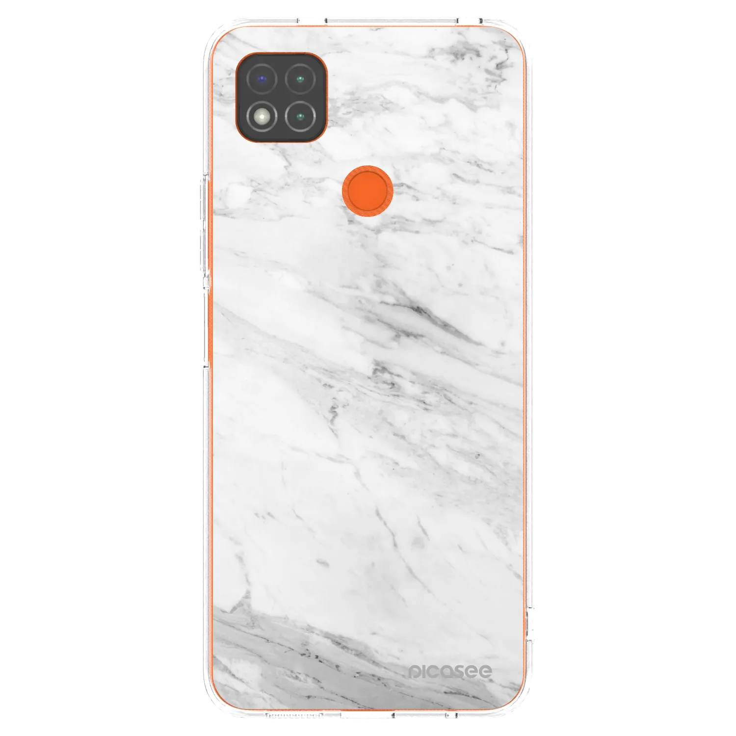 Picasee διαφανής θήκη σιλικόνης Xiaomi Redmi 9C - White marble