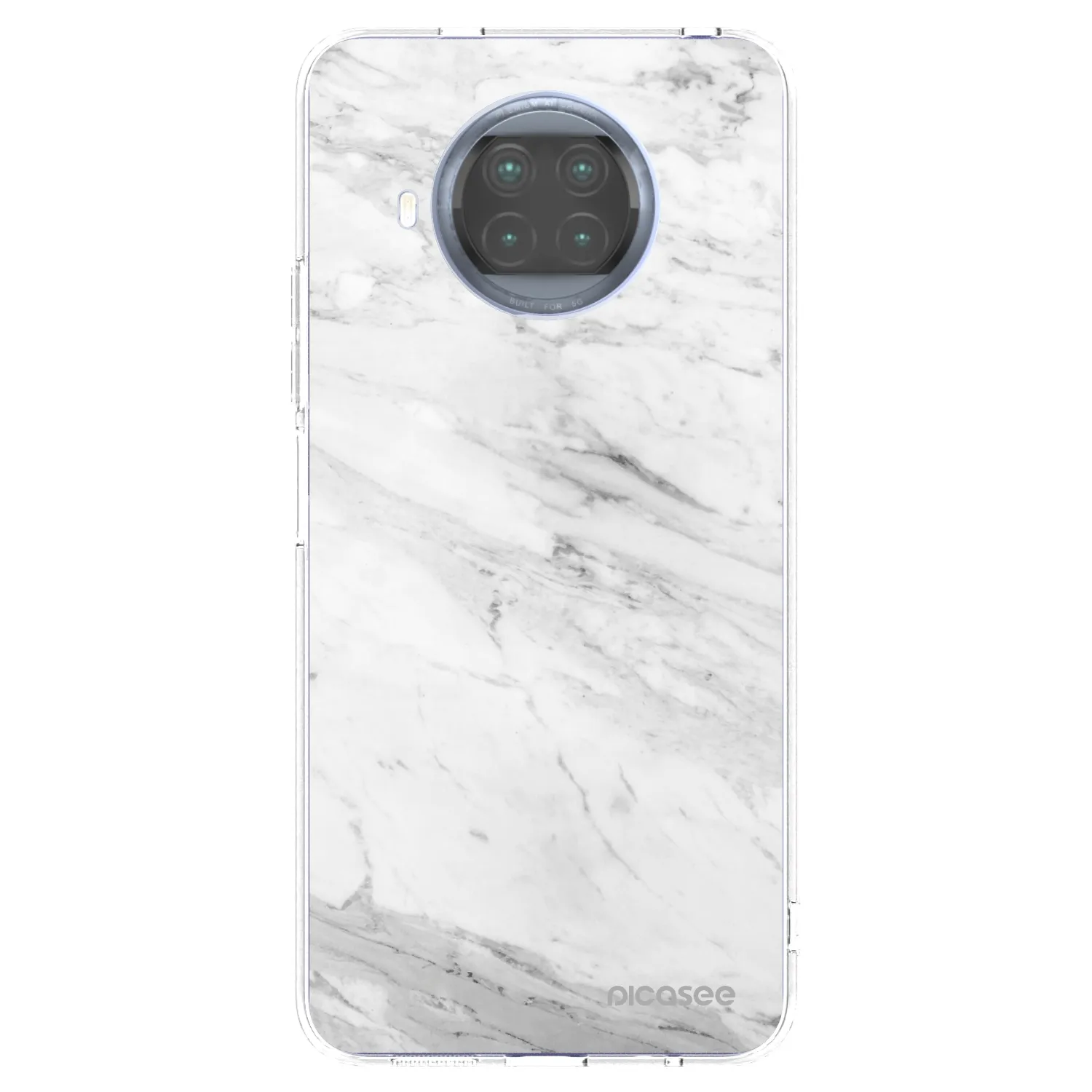 Picasee διαφανής θήκη σιλικόνης Xiaomi Mi 10T Lite - White marble