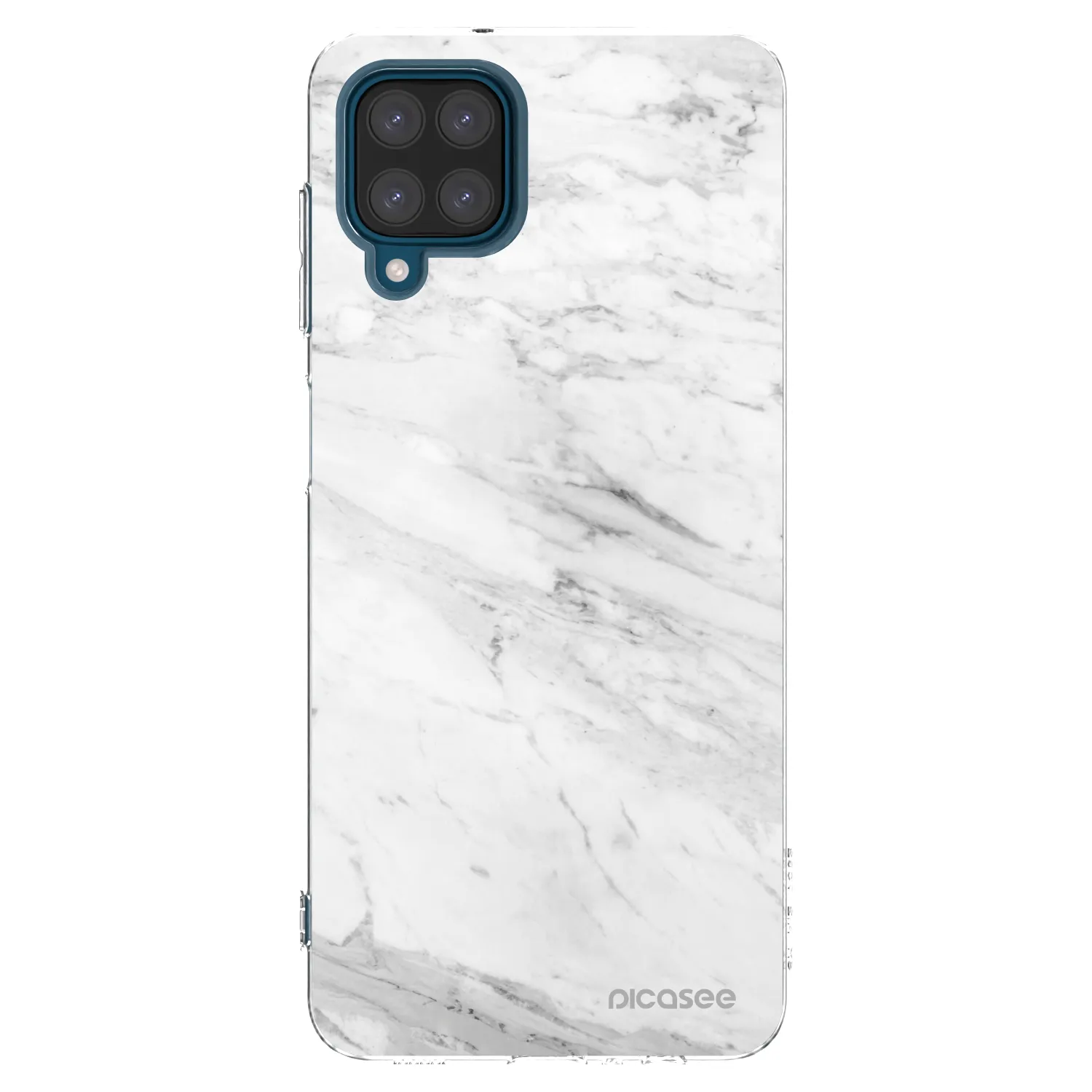 Picasee διαφανής θήκη σιλικόνης Samsung Galaxy A12 A125F - White marble