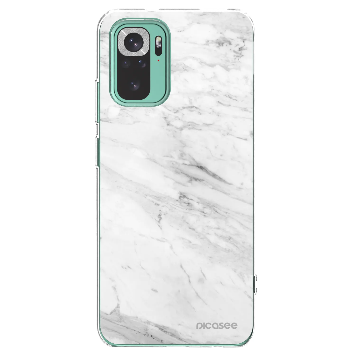 Picasee διαφανής θήκη σιλικόνης Xiaomi Redmi Note 10 Pro - White marble