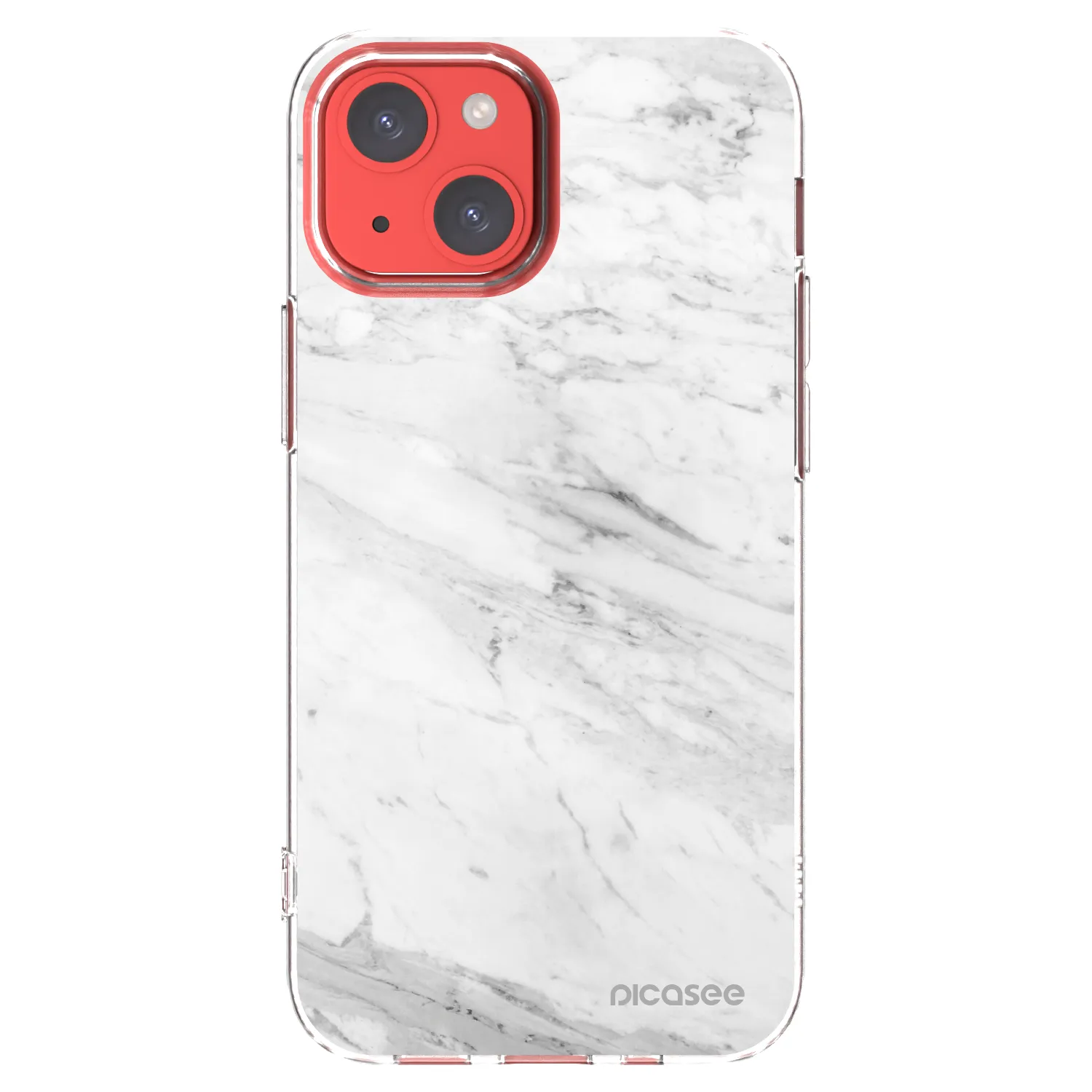 Picasee διαφανής θήκη σιλικόνης Apple iPhone 13 mini - White marble