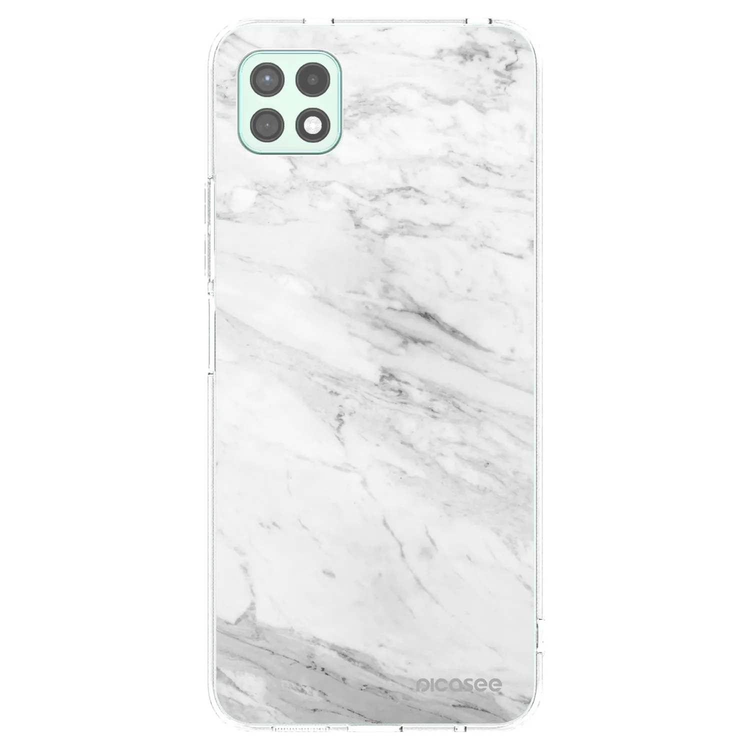 Picasee διαφανής θήκη σιλικόνης Samsung Galaxy A22 A226B 5G - White marble