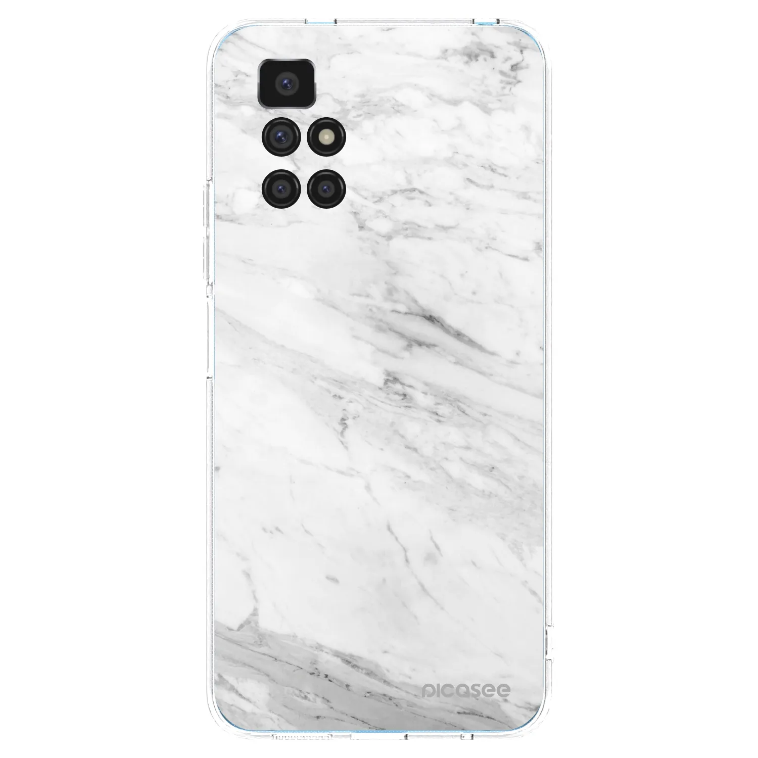 Picasee διαφανής θήκη σιλικόνης Xiaomi Redmi 10 - White marble