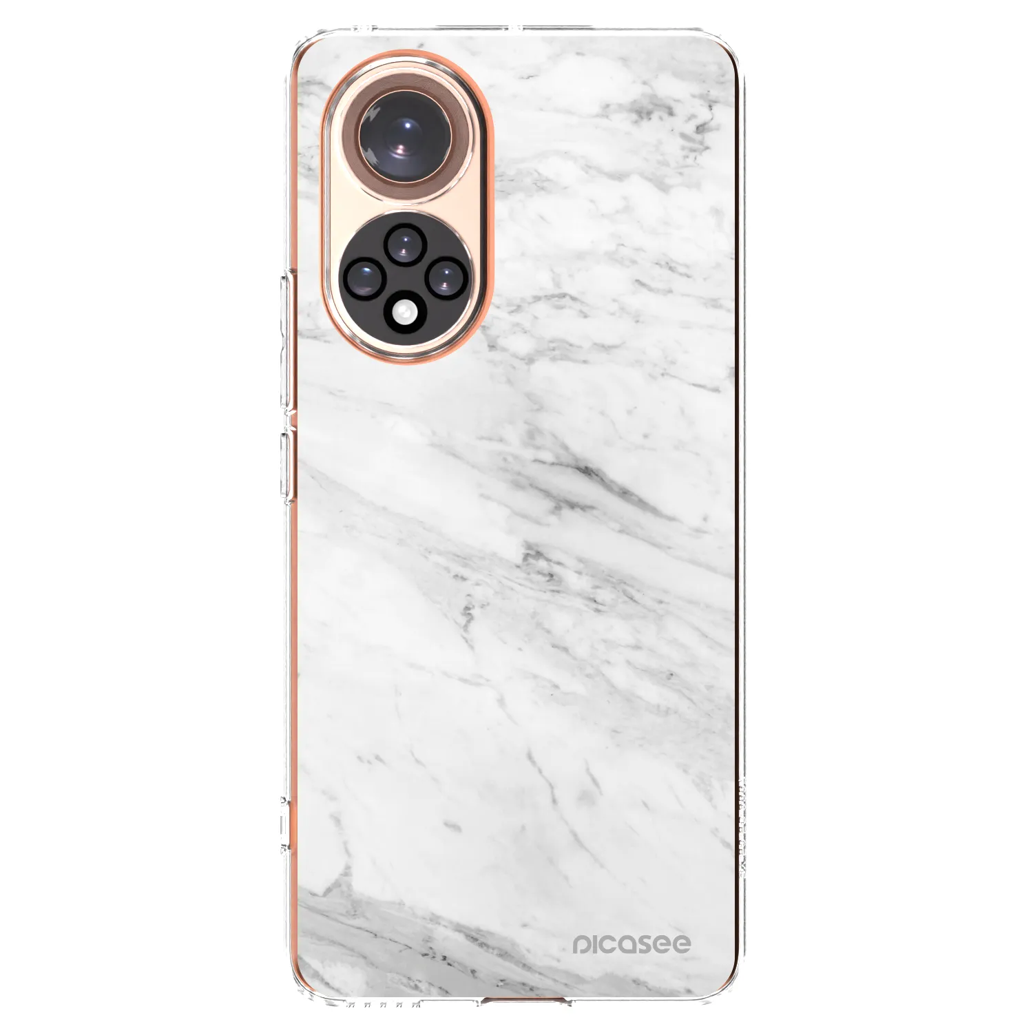 Picasee διαφανής θήκη σιλικόνης Honor 50 5G - White marble