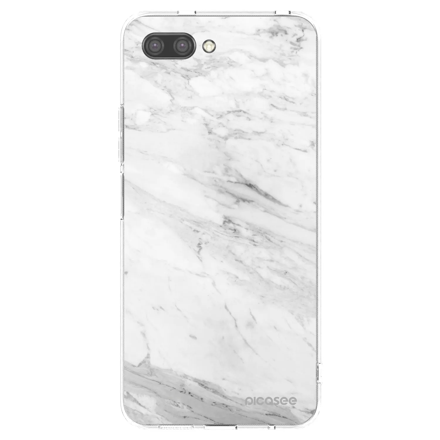 Picasee διαφανής θήκη σιλικόνης Honor 10 - White marble
