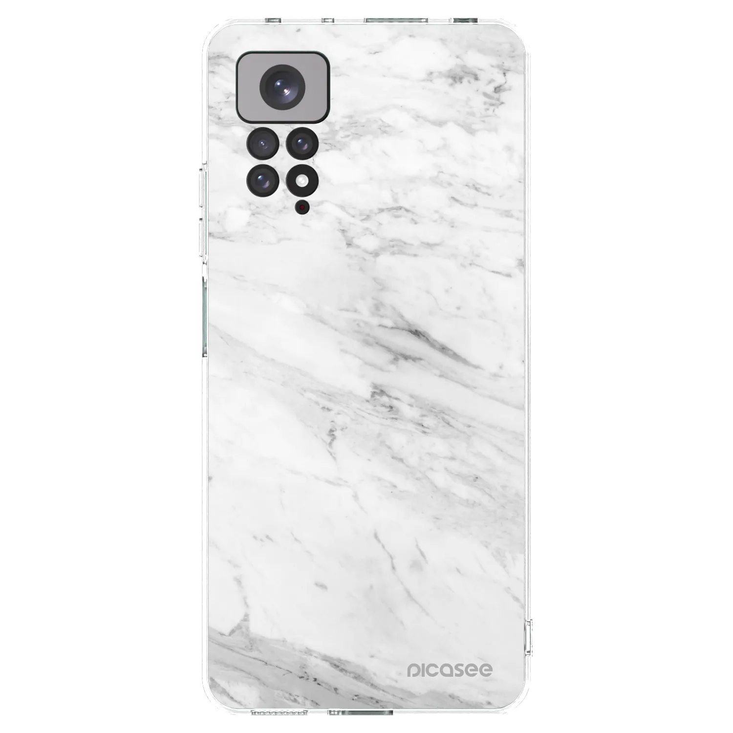 Picasee διαφανής θήκη σιλικόνης Xiaomi Redmi Note 11 - White marble