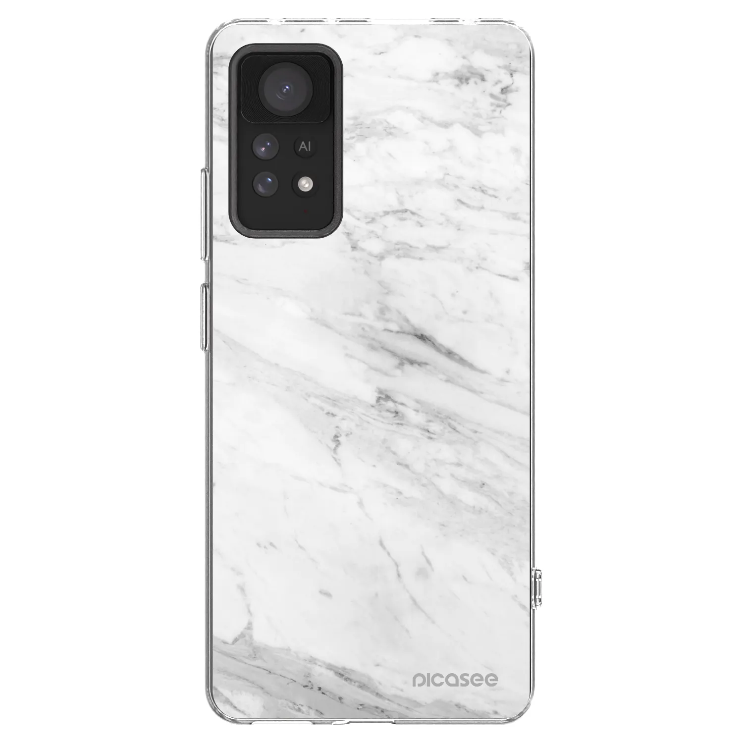 Picasee διαφανής θήκη σιλικόνης Xiaomi Redmi Note 11 Pro - White marble