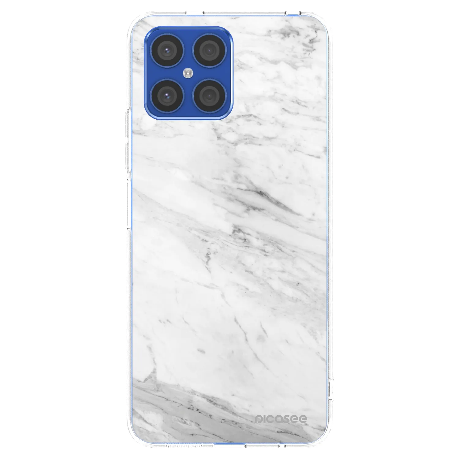 Picasee διαφανής θήκη σιλικόνης Honor X8 4G - White marble
