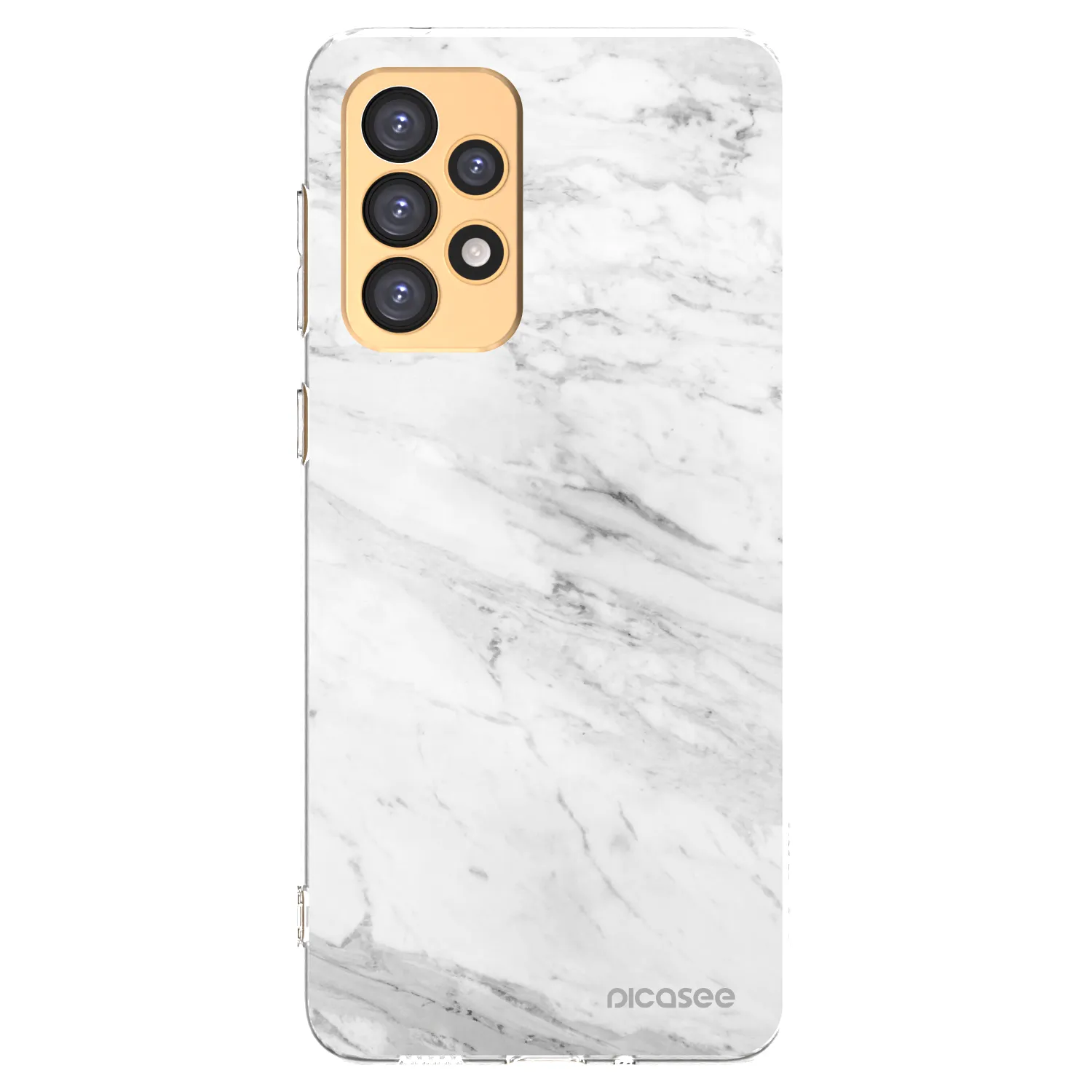 Picasee διαφανής θήκη σιλικόνης Samsung Galaxy A33 5G A336 - White marble