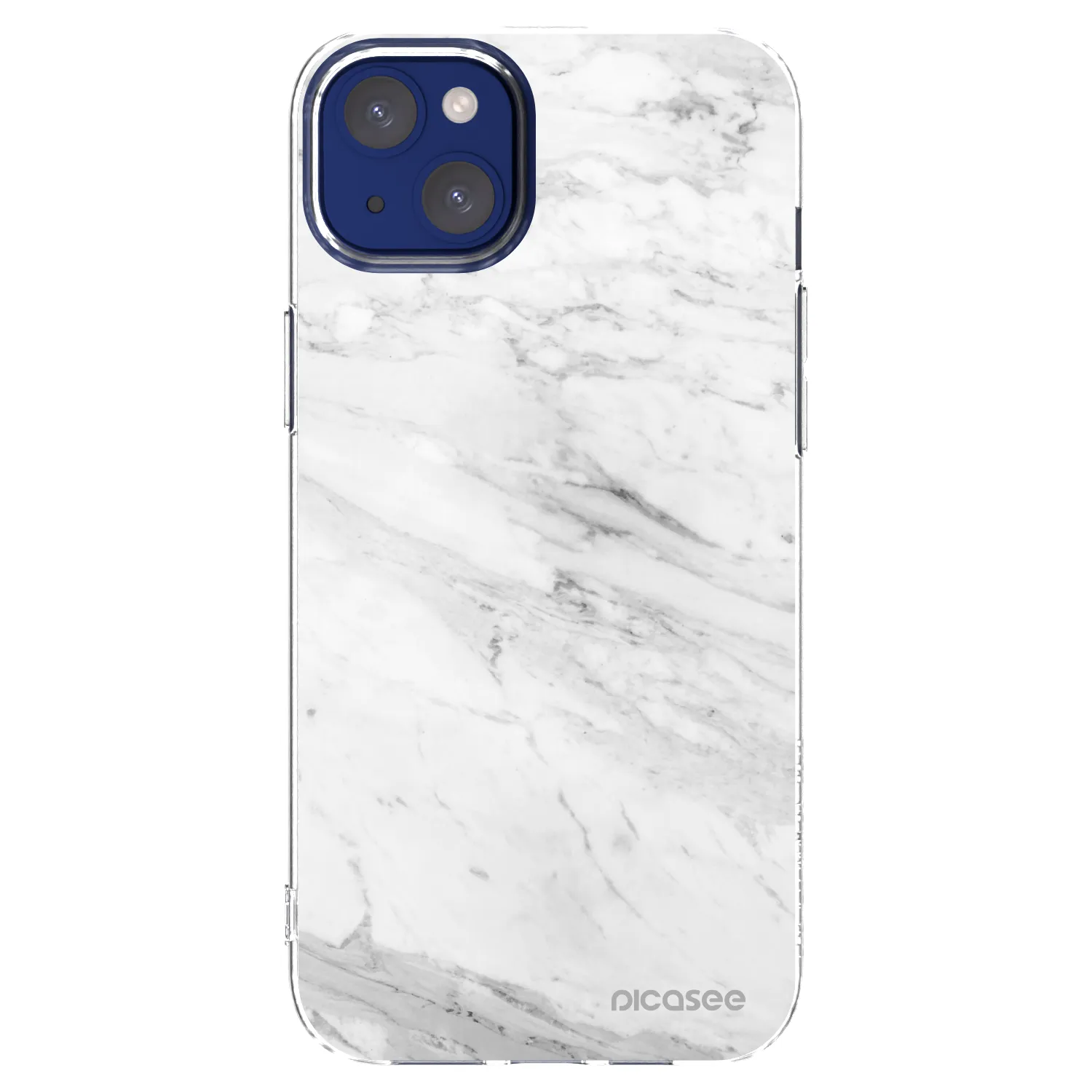 Picasee διαφανής θήκη σιλικόνης Apple iPhone 14 Plus - White marble
