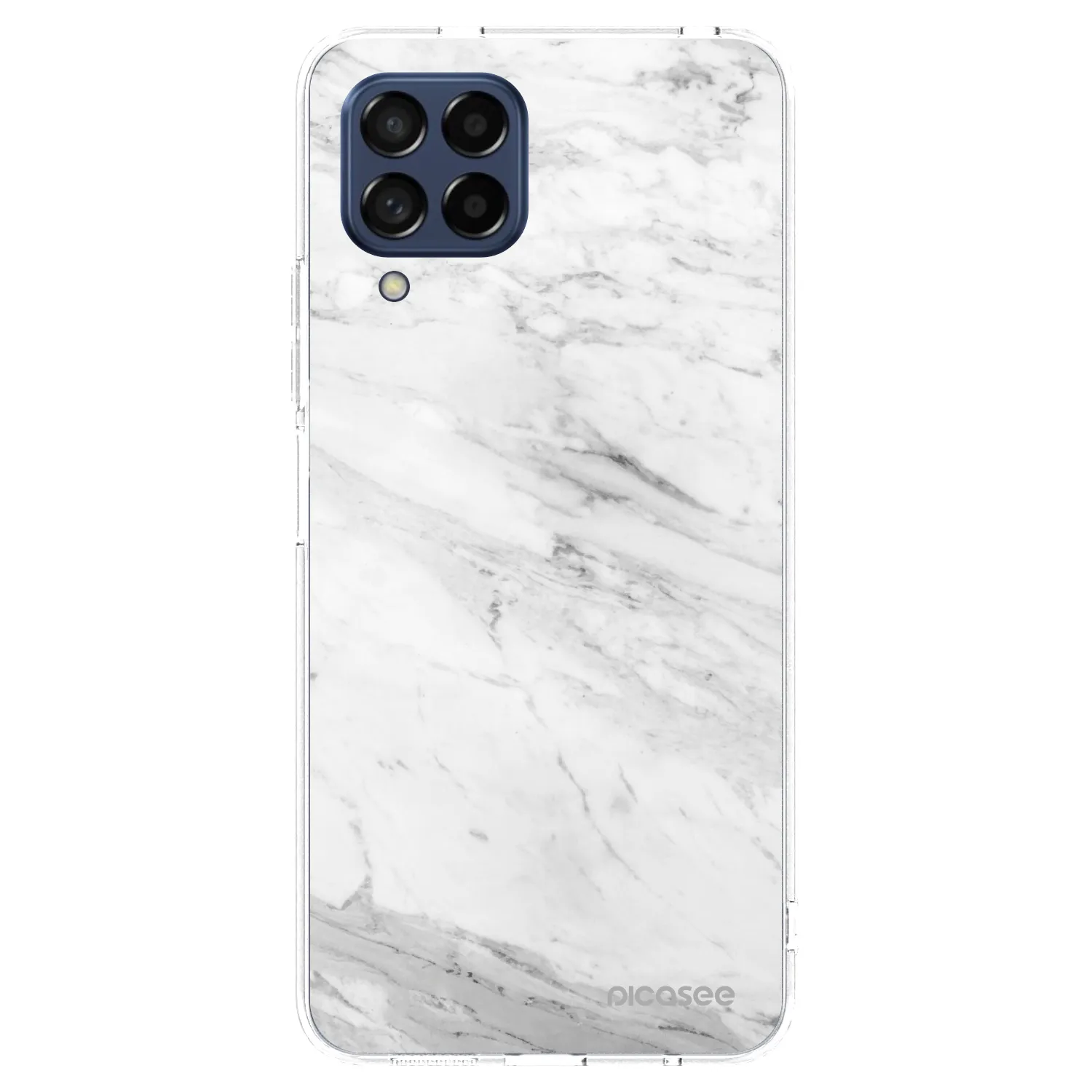 Picasee διαφανής θήκη σιλικόνης Samsung Galaxy M53 5G - White marble