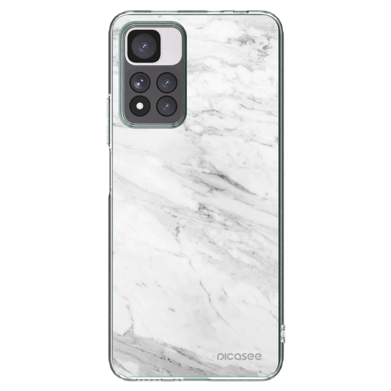 Picasee διαφανής θήκη σιλικόνης Xiaomi Redmi Note 11 Pro+ 5G - White marble