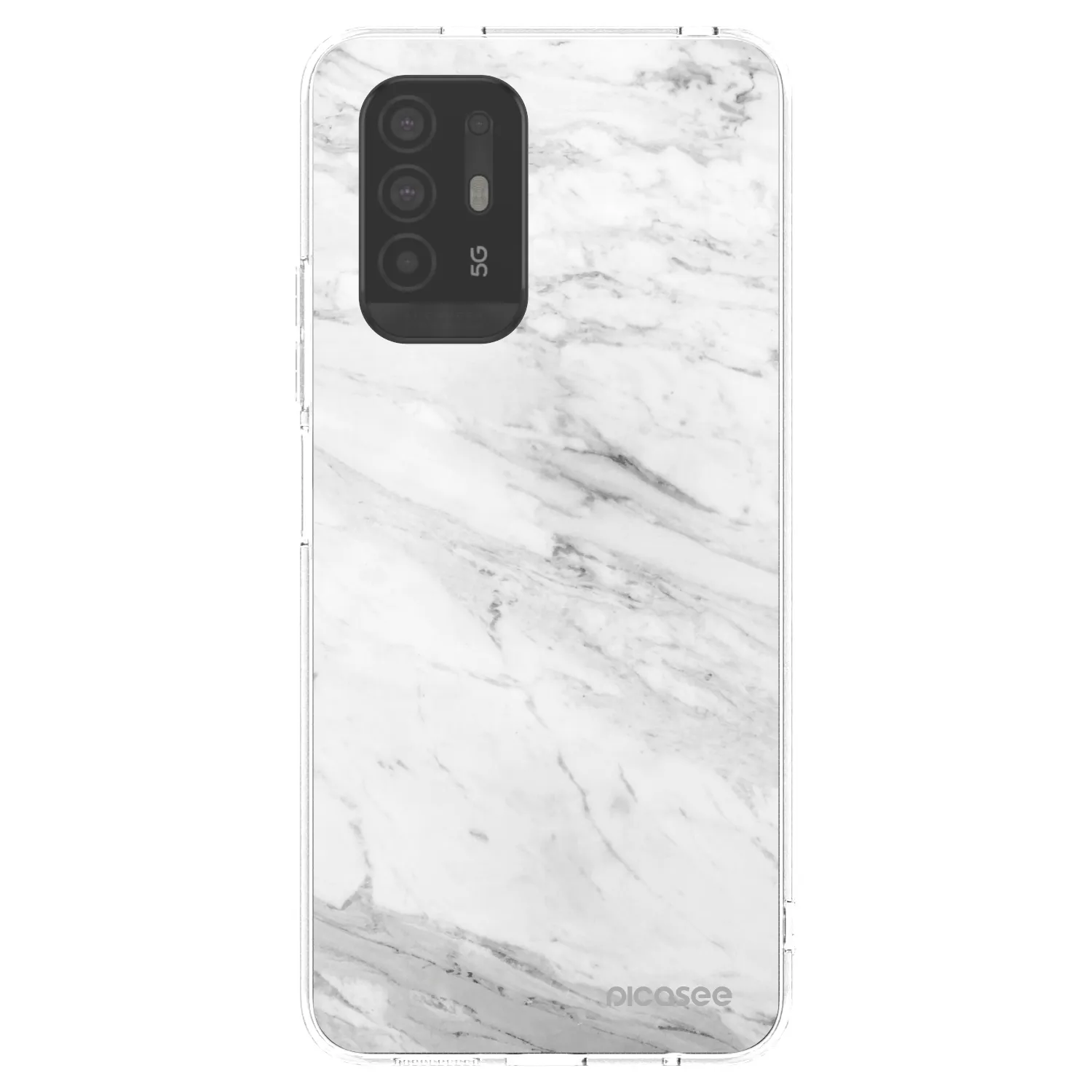 Picasee διαφανής θήκη σιλικόνης OPPO A94 5G - White marble