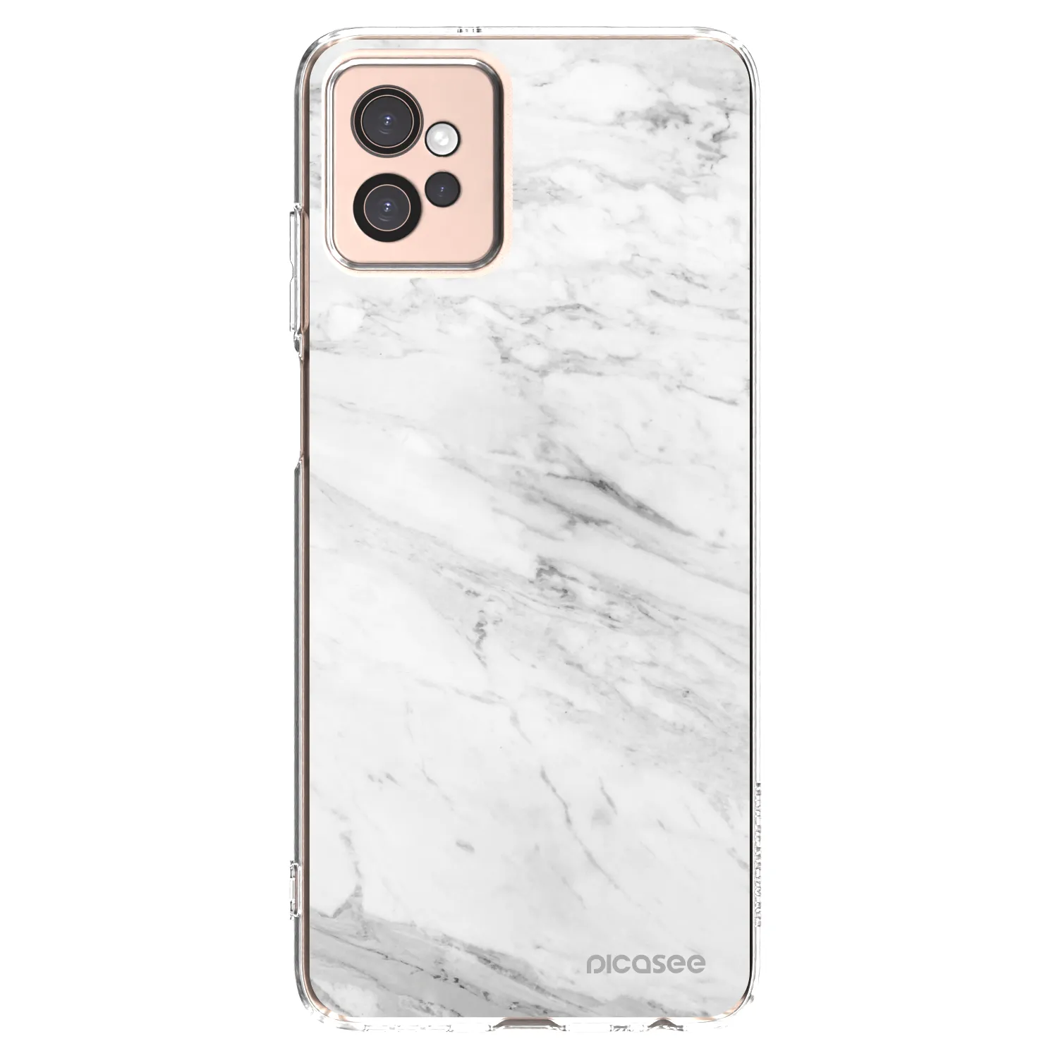 Picasee διαφανής θήκη σιλικόνης Motorola Moto G32 - White marble