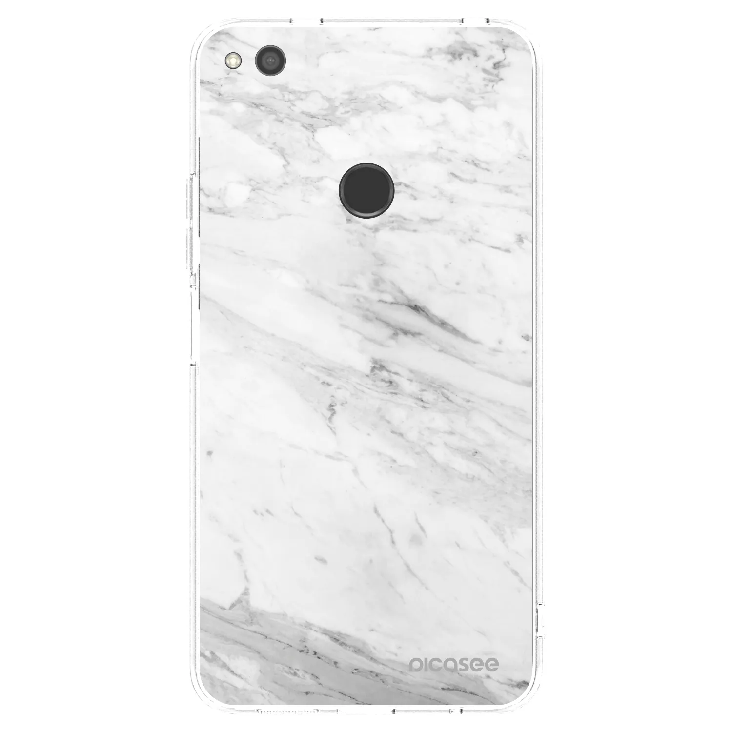 Picasee διαφανής θήκη σιλικόνης Huawei P9 Lite 2017 - White marble