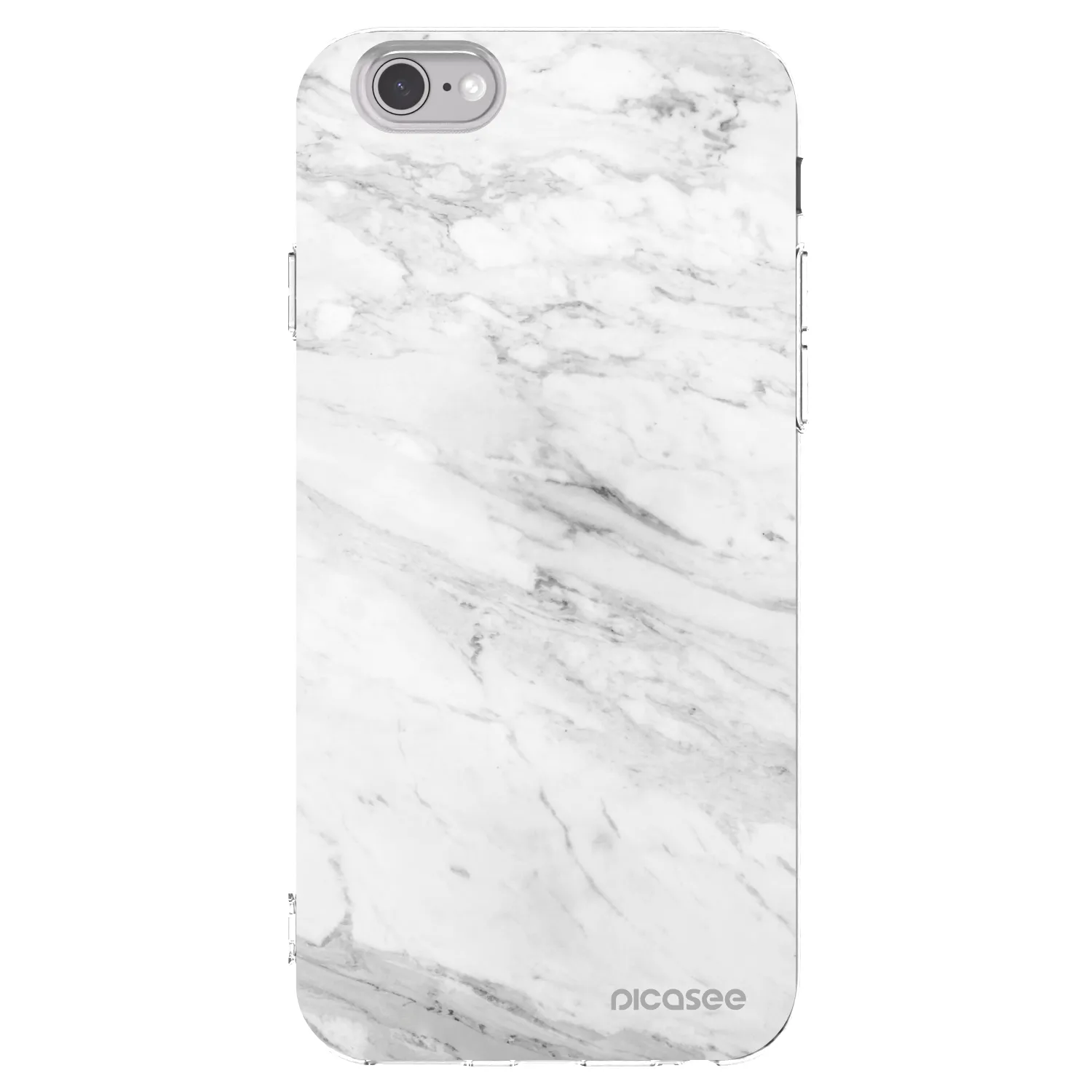 Picasee διαφανής θήκη σιλικόνης Apple iPhone 6/6S - White marble