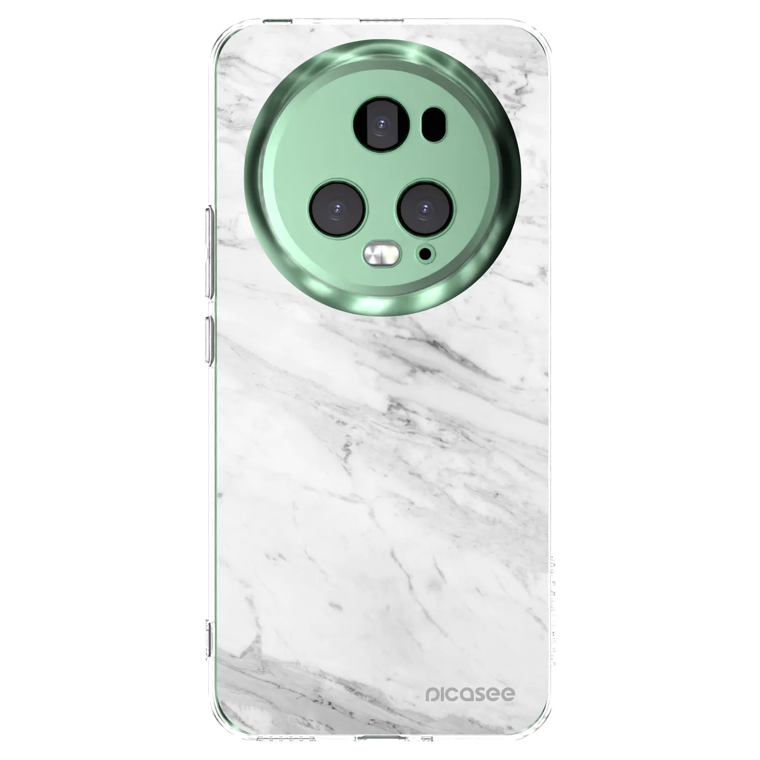 Picasee διαφανής θήκη σιλικόνης Honor Magic5 Pro - White marble