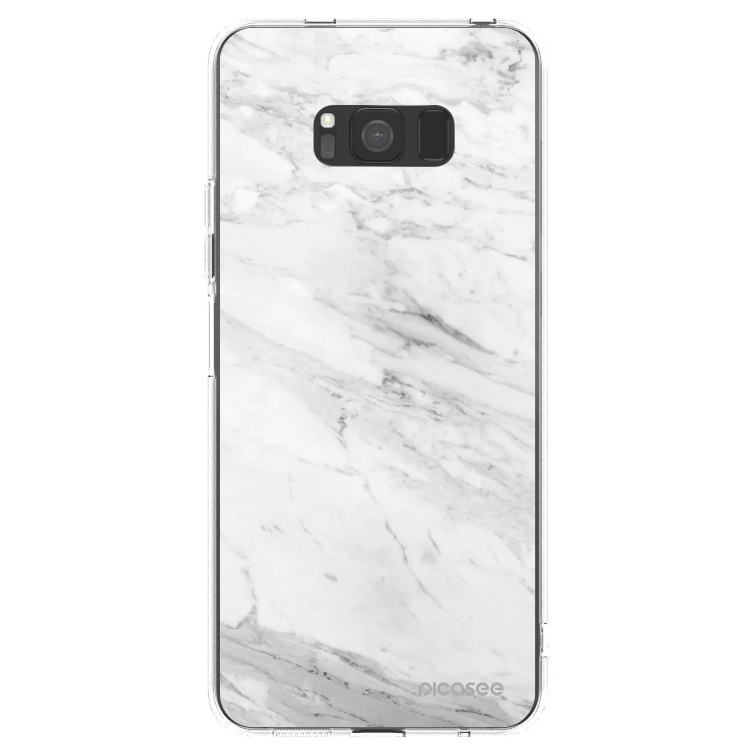 Picasee διαφανής θήκη σιλικόνης Samsung Galaxy S8 G950F - White marble