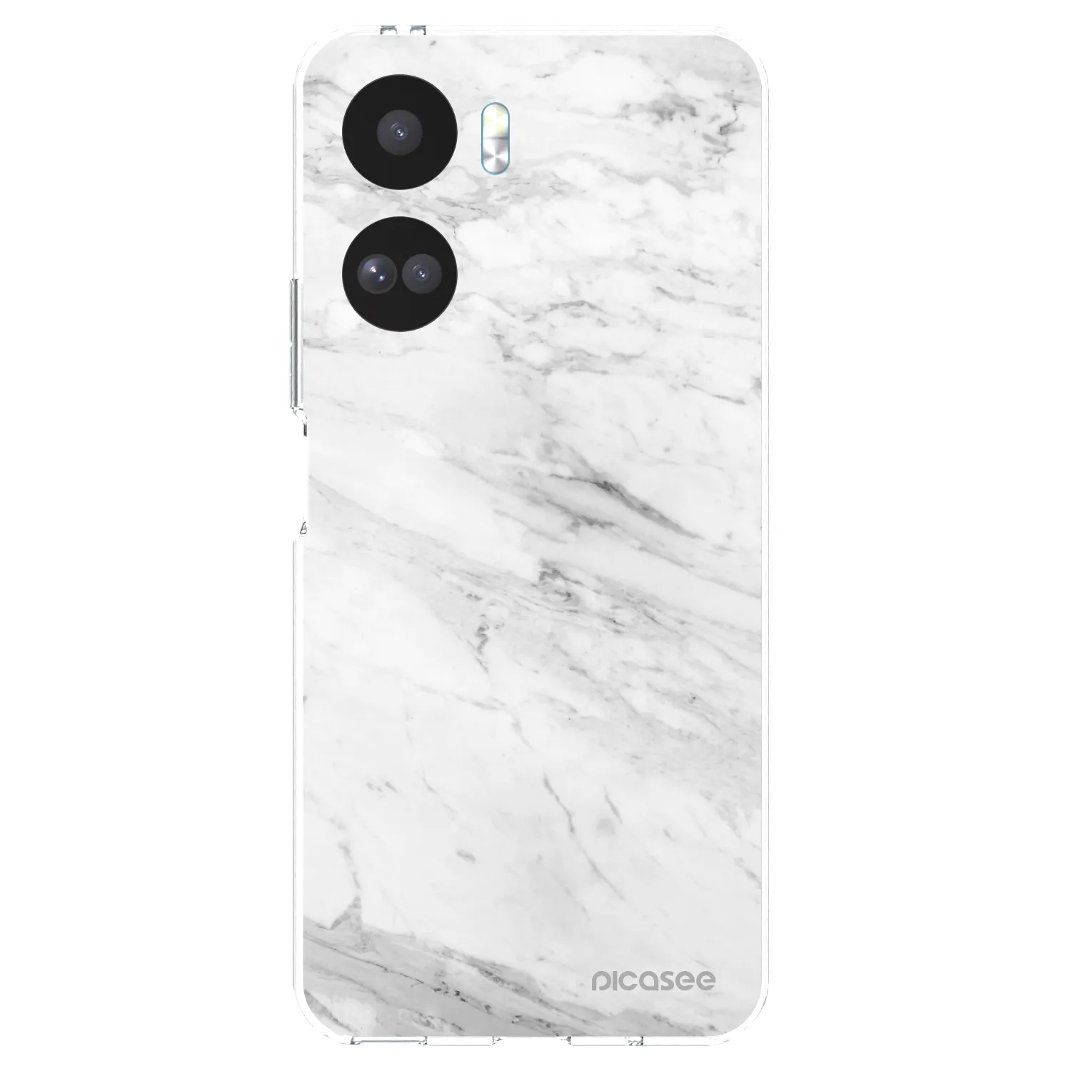 Picasee διαφανής θήκη σιλικόνης Honor 90 Lite 5G - White marble